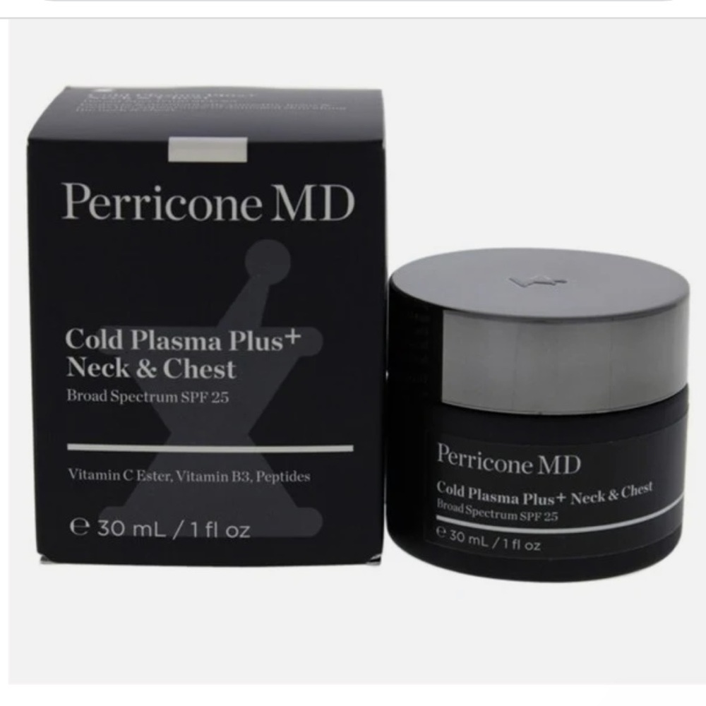 New in Box 1 oz.Perricone MD Cold Plasma Plus+ Moisturizer - Neck & Chest SPF 25